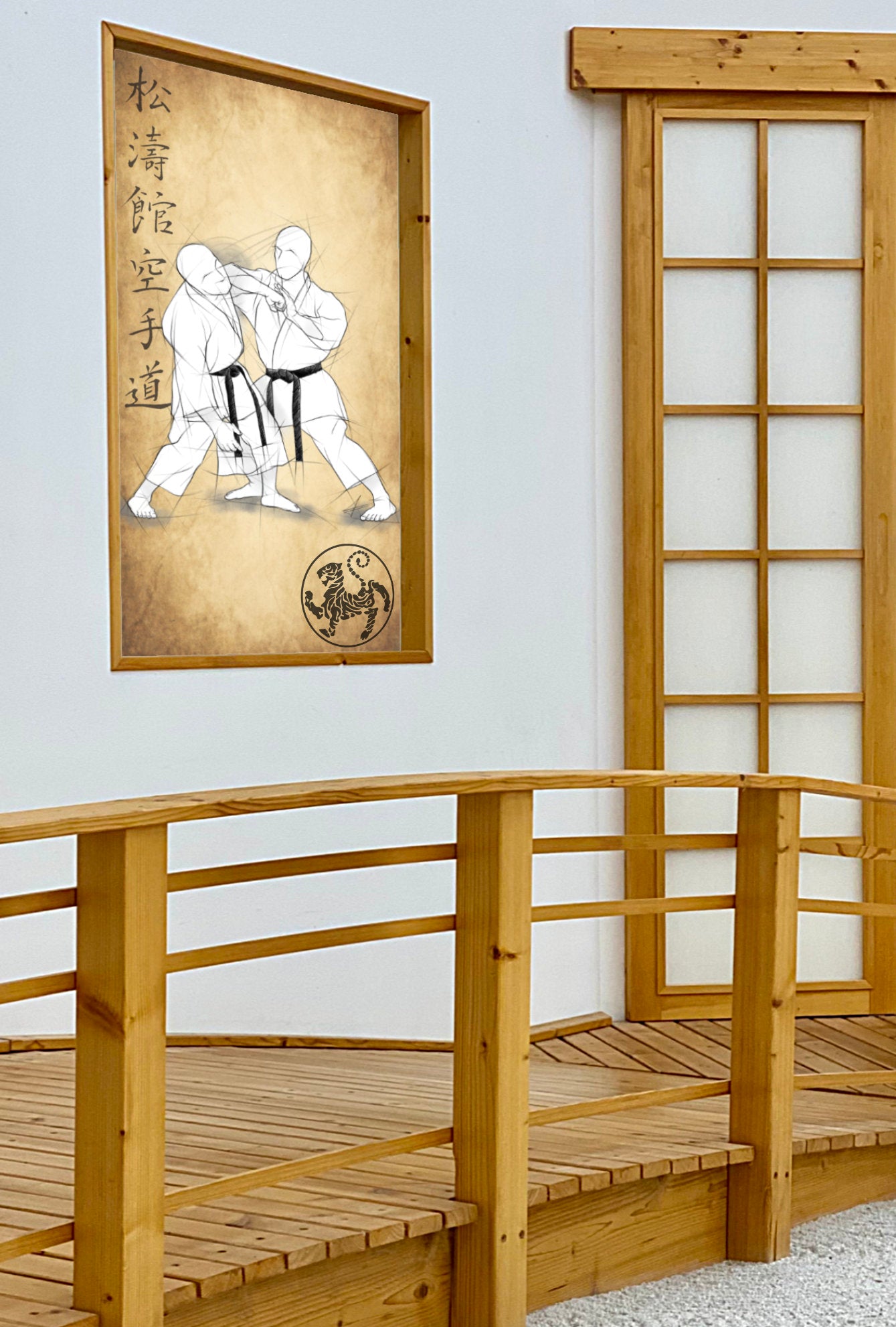 Empi uchi – Illustration für Großdrucke für alle Karateka
