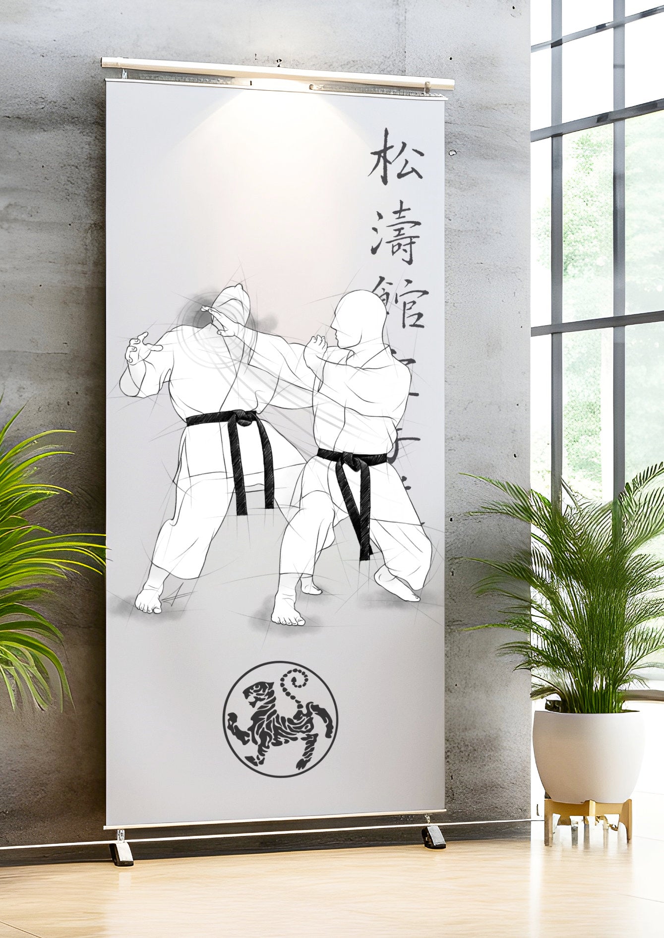 Shuto uchi – Illustration für Großdrucke für alle Karateka