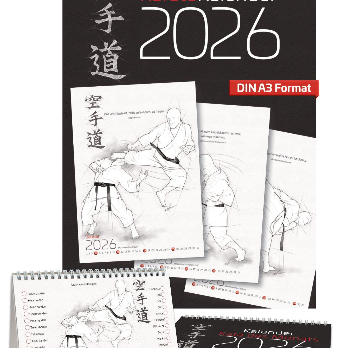 Karate 2026 – Kalender Set für alle Karateka