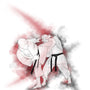 Ura mawashi geri – Aquarell Poster für alle Karateka