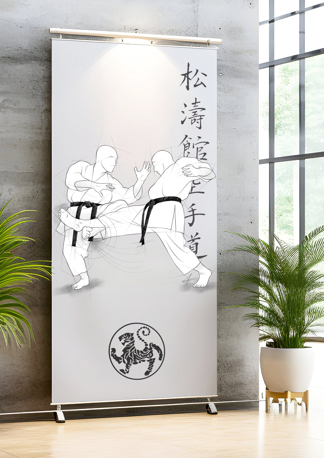Ashi barai – Illustration for large prints for all karateka