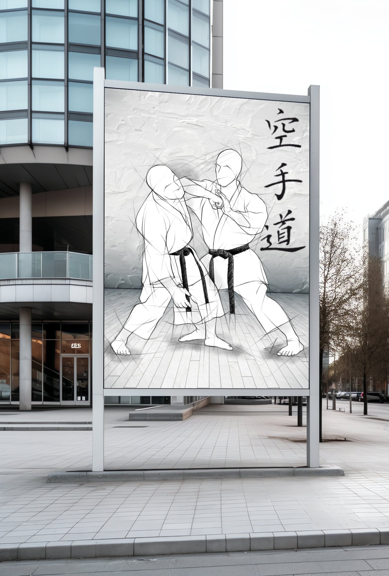 Empi uchi – Illustration for large prints for all karateka