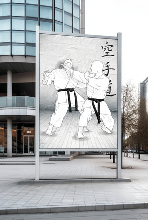 Illustration for large prints | "Shuto uchi"