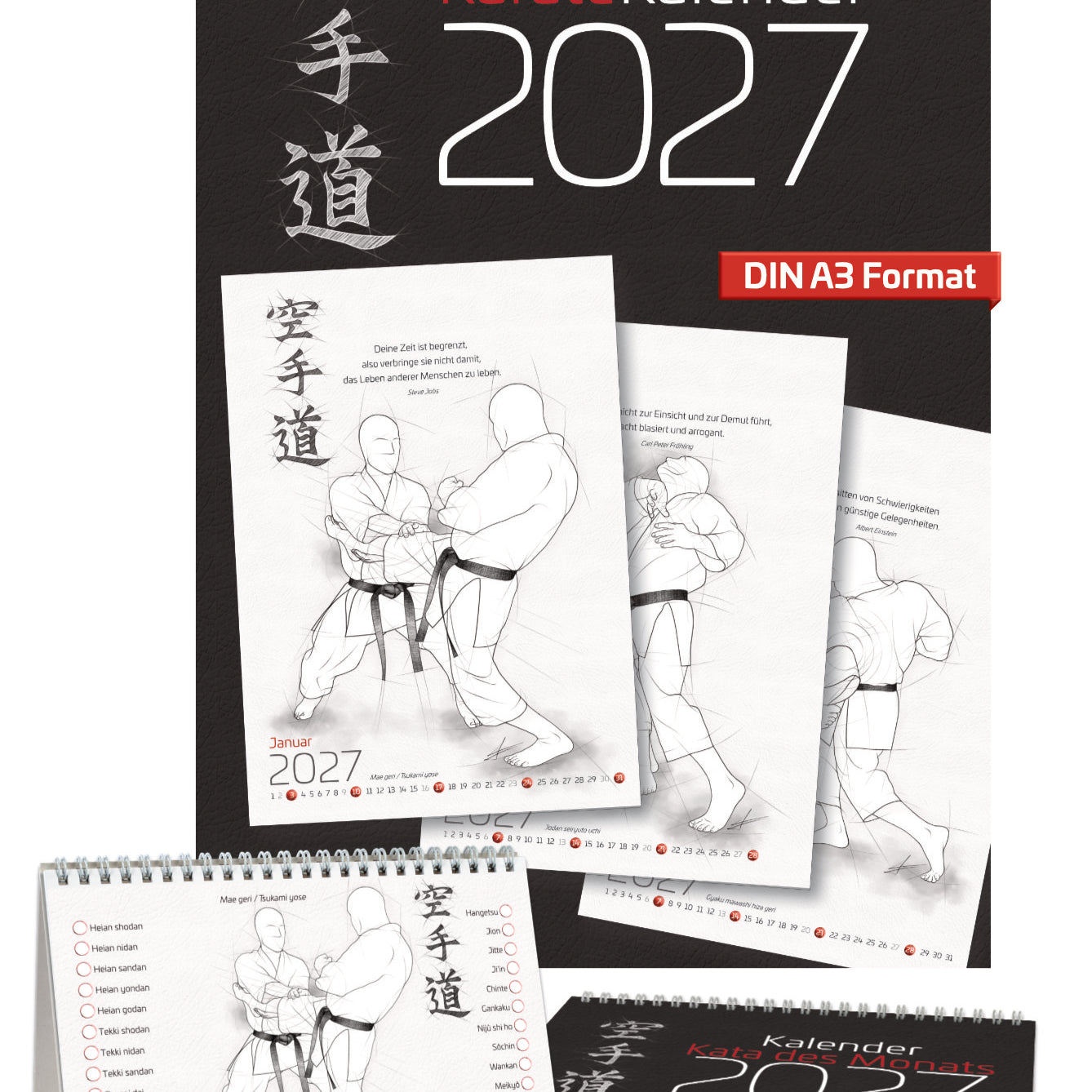 Karate 2027 – Kalender Set für alle Karateka