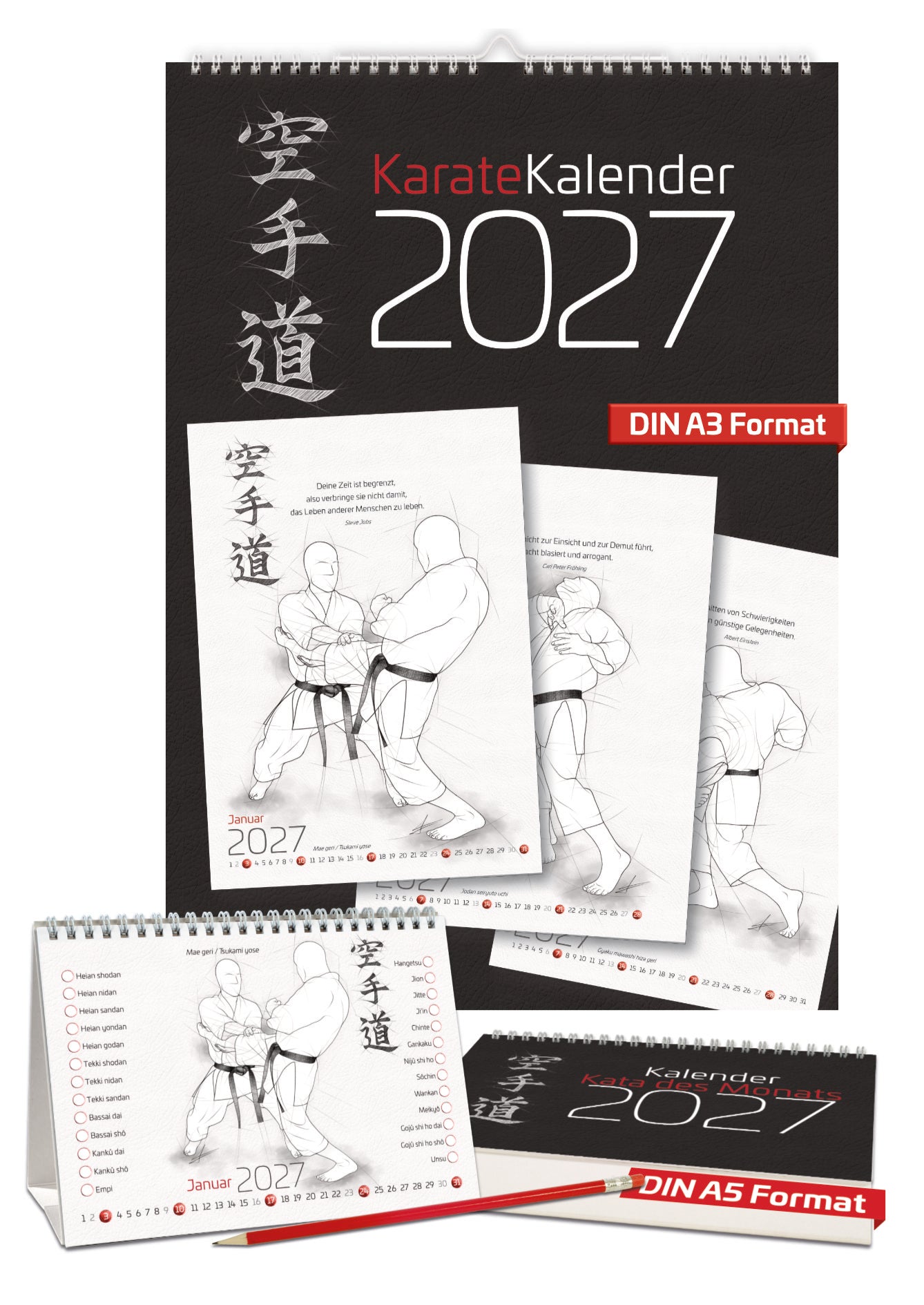 Karate 2027 – Kalender Set für alle Karateka