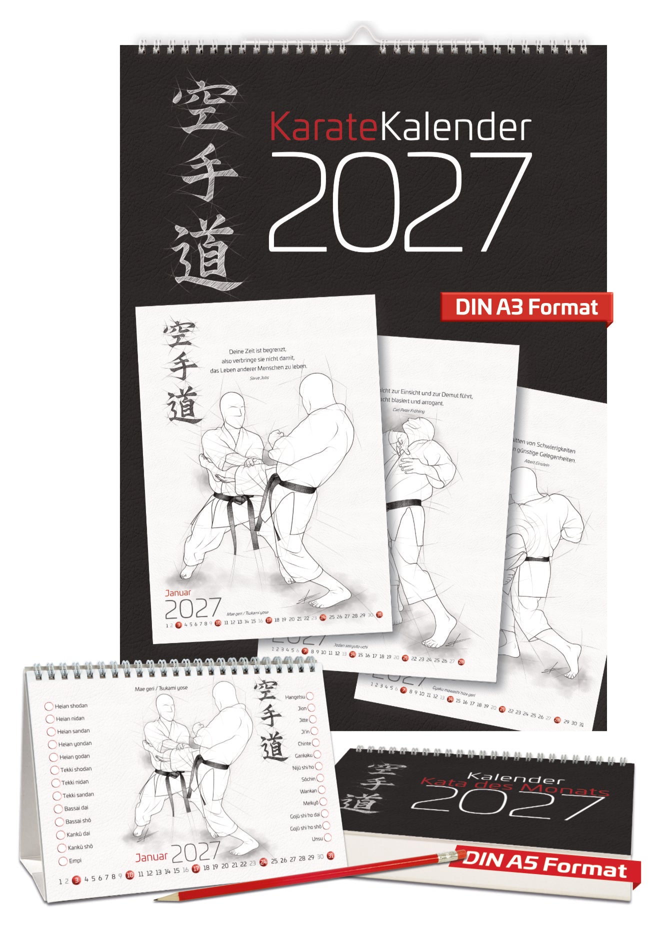 Karate 2027 – Kalender Set für alle Karateka