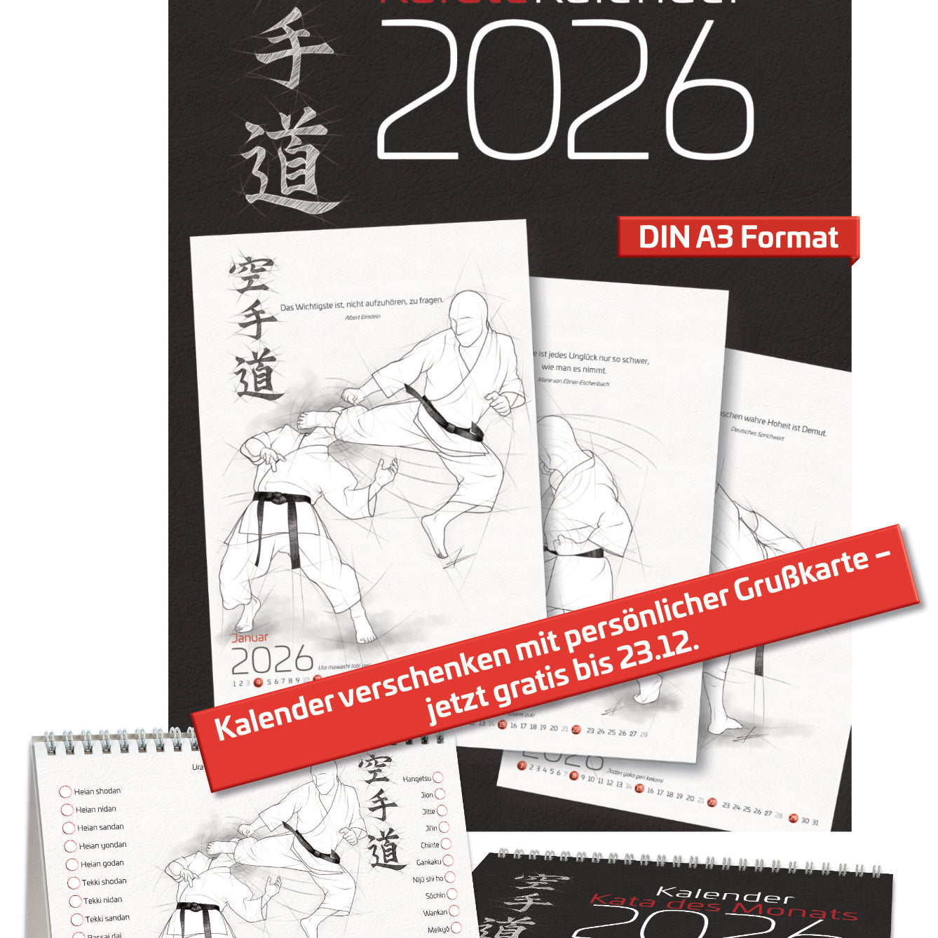 Karate 2026 – Kalender Set für alle Karateka