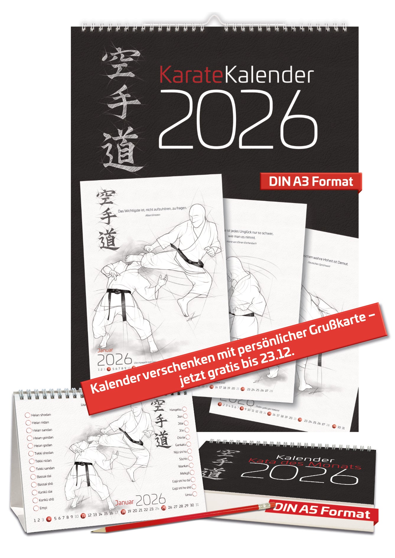 Karate 2026 – Kalender Set für alle Karateka