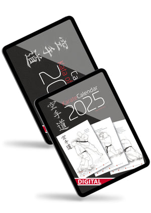 🇬🇧 Digital-Kalender-Set | Karate & Kata des Monats 2025