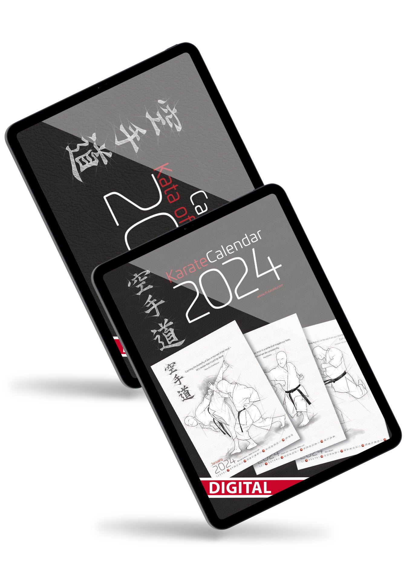 🇬🇧 Digital Calendar Set | Karate & Kata of the month 2024