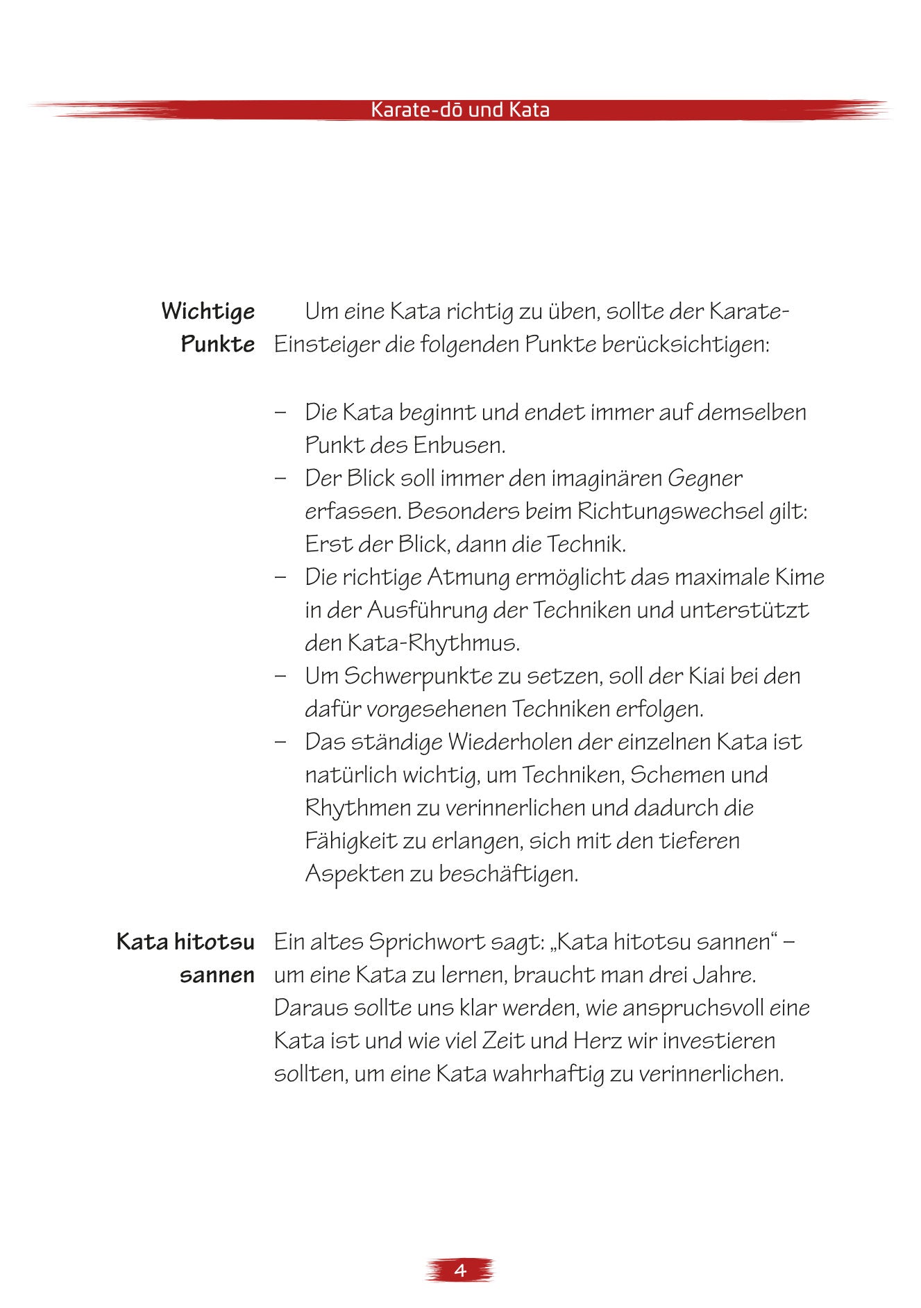 Kata bis zum Gelbgurt – Heft für Anfänger