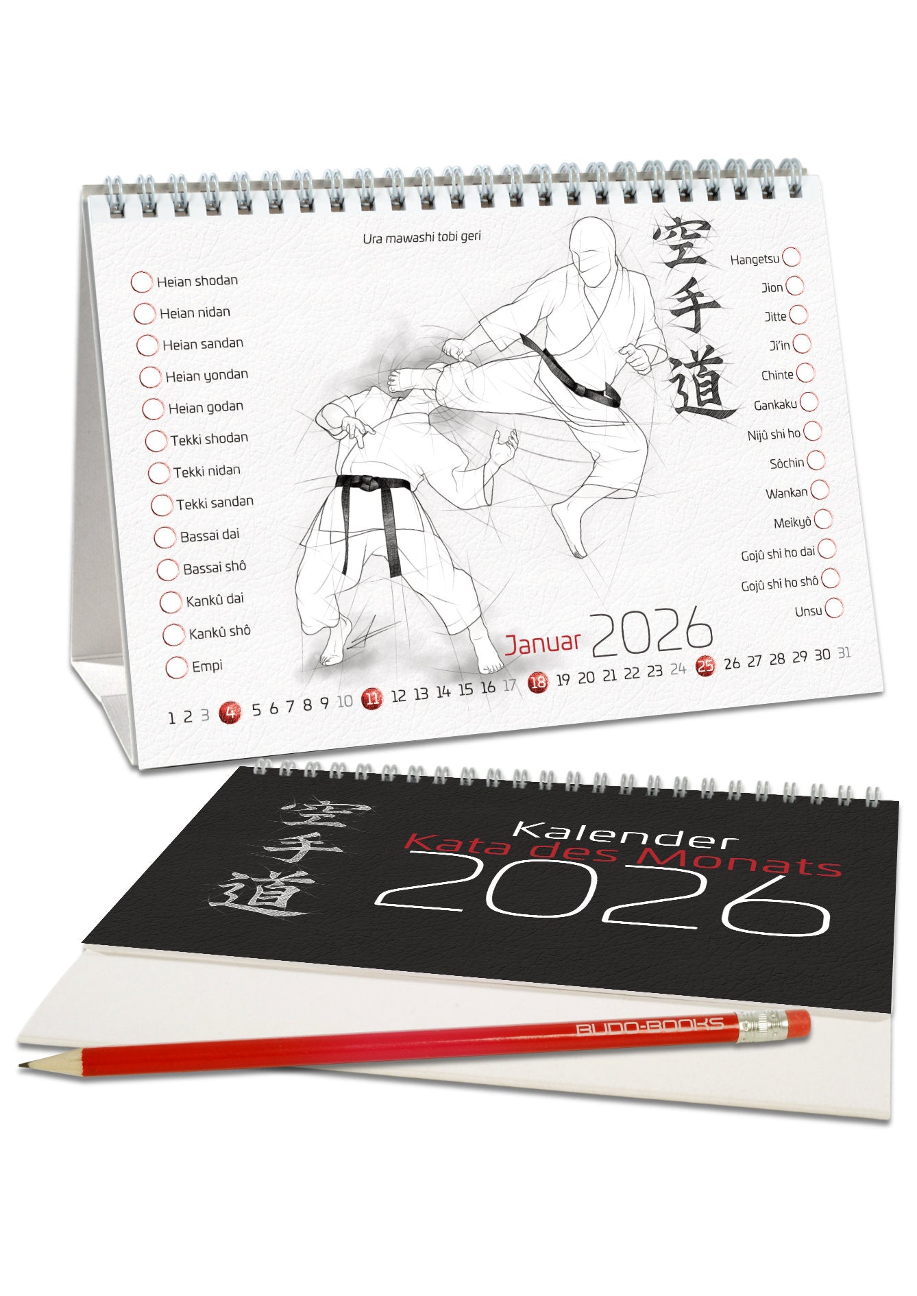 Kata des Monats 2026 – Tischkalender für alle Karateka
