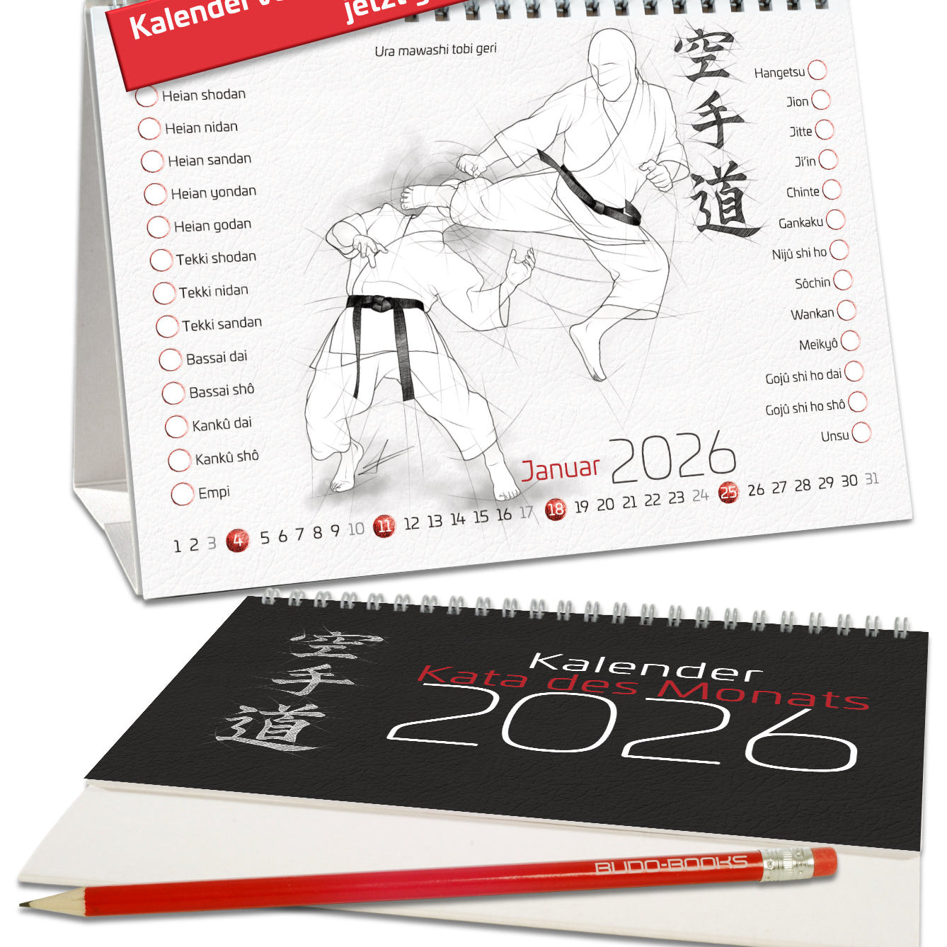 Kata del mese 2025 – Calendario da tavolo per tutti i karateka