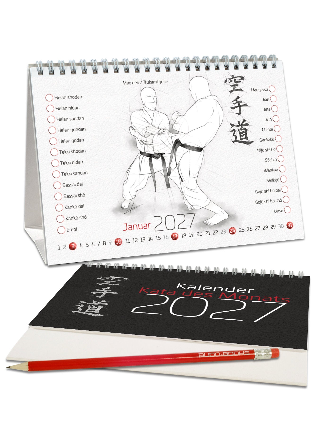 Kata des Monats 2027 – Tischkalender für alle Karateka