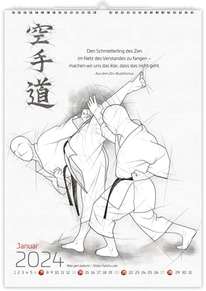 🇩🇪 Wall calendar | Karate 2024