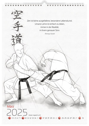 🇩🇪 Wall calendar | Karate 2025