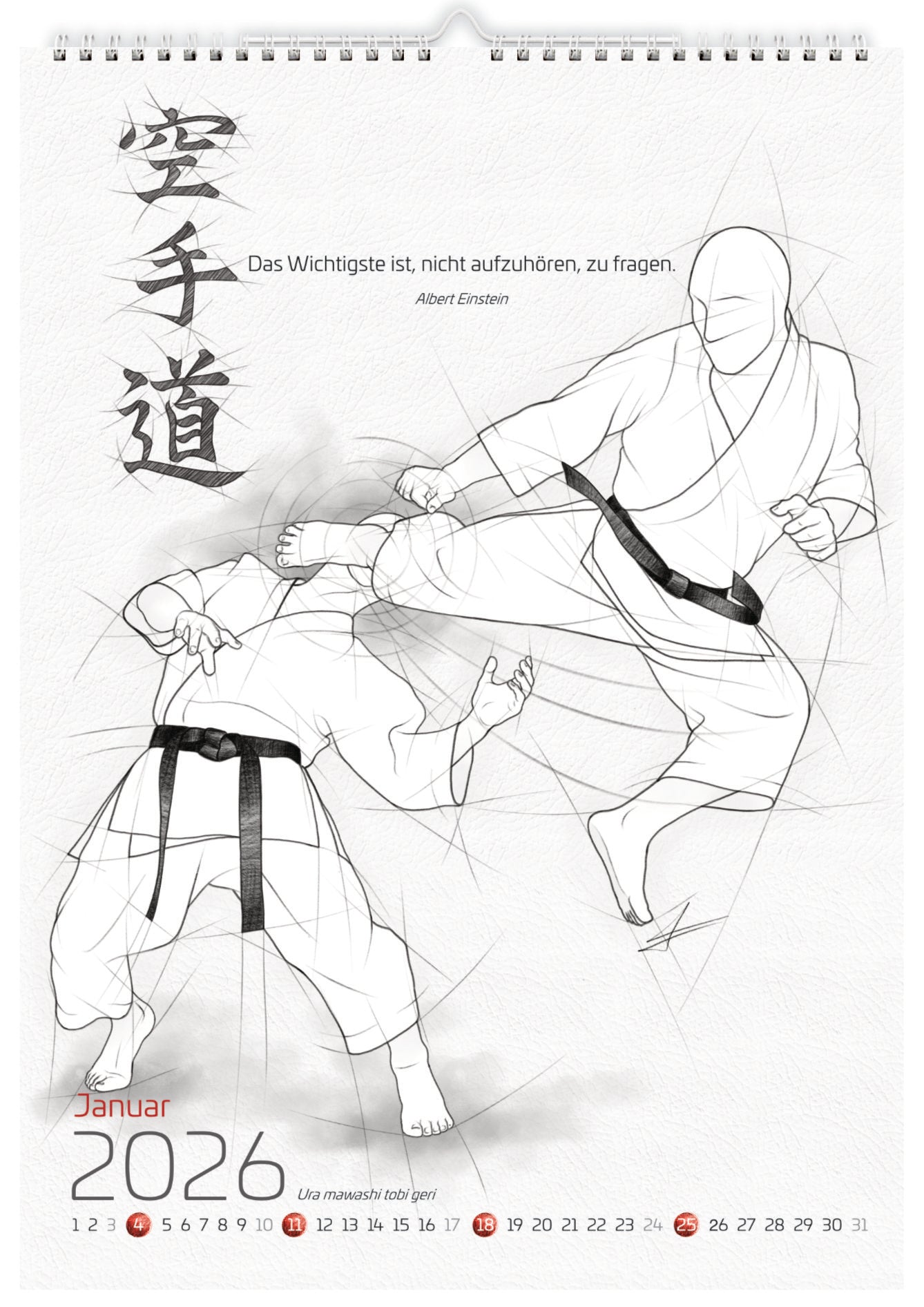 Karate 2026 – Kalender Set für alle Karateka