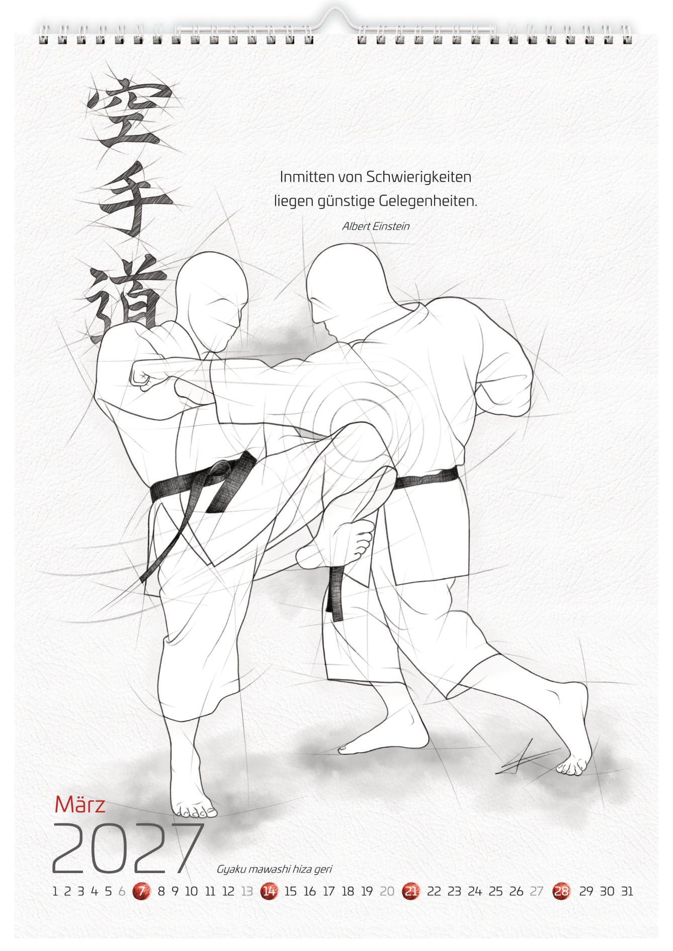 Karate 2027 – Wandkalender für alle Karateka