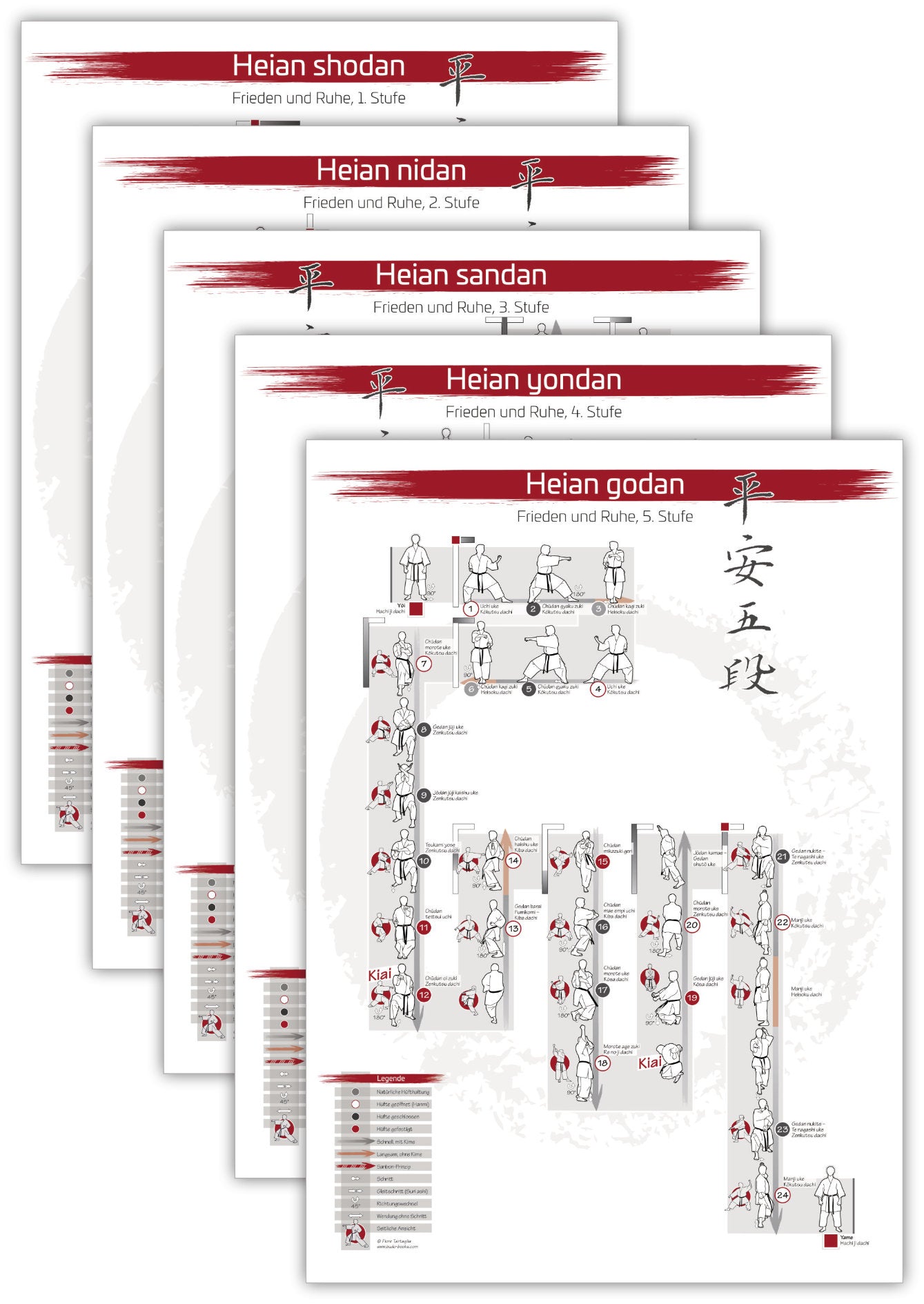 🇩🇪 Poster Series | Complete Kata Heian | Bright 
